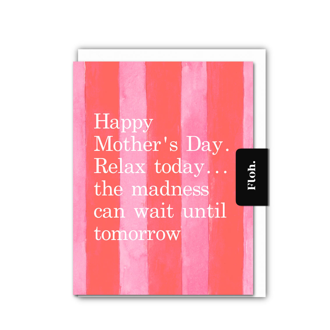 NEW! Happy Mothers Day (Watermelon Stripes) Card (Cello-Free) (available for dispatch from Jan 2026)