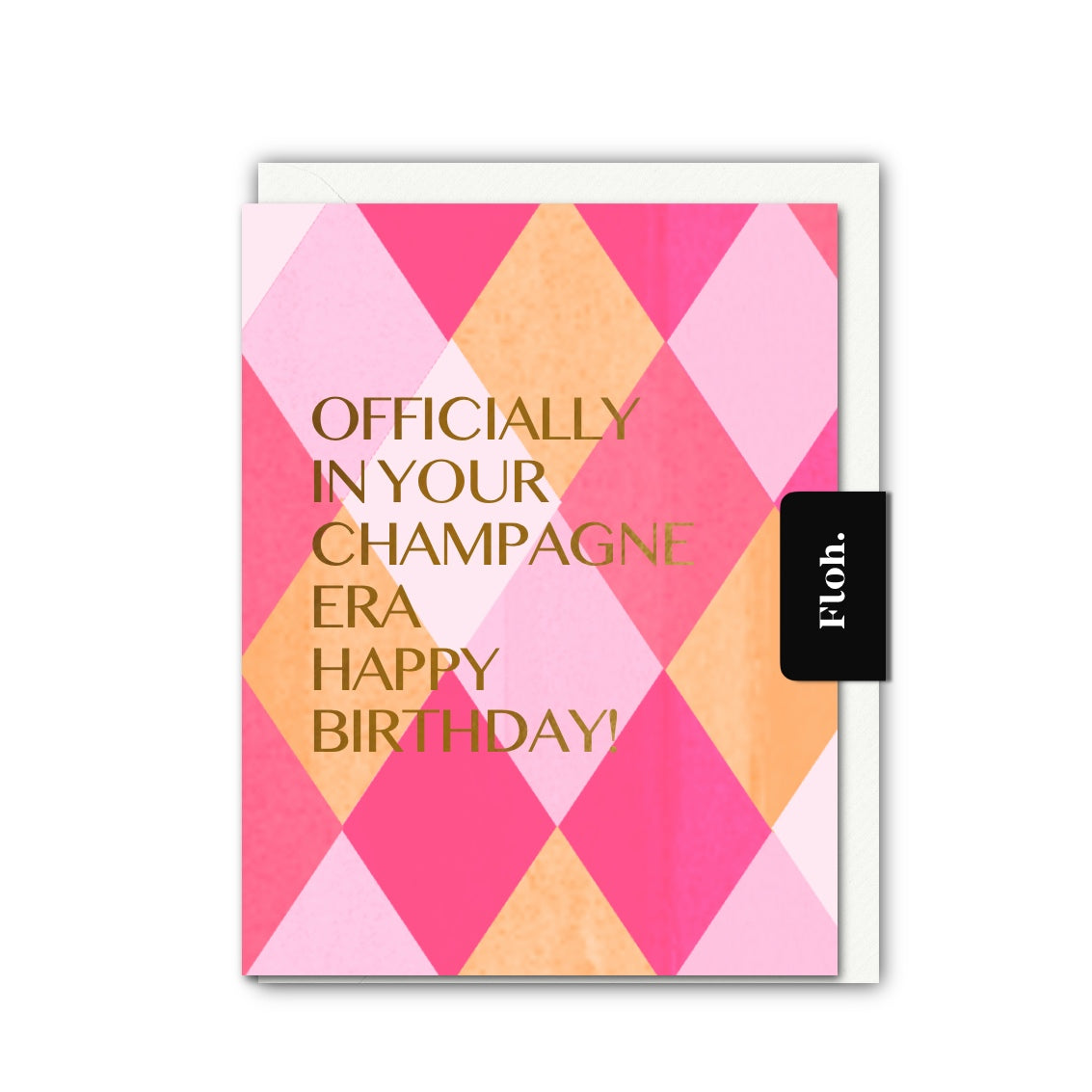 NEW! Champagne Era (Harlequin) Card (Cello-Free) (available for dispatch from July 2026)