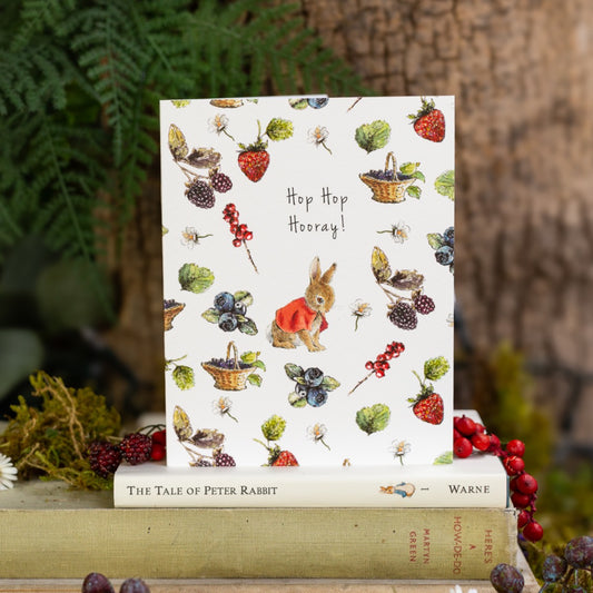 Hop Hop Hooray! (Flopsy) Card (Cello-Free)