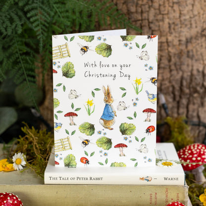 With Love on Your Christening Day (Peter Rabbit) Card (Cello-Free)