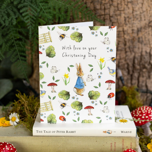 With Love on Your Christening Day (Peter Rabbit) Card (Cello-Free)