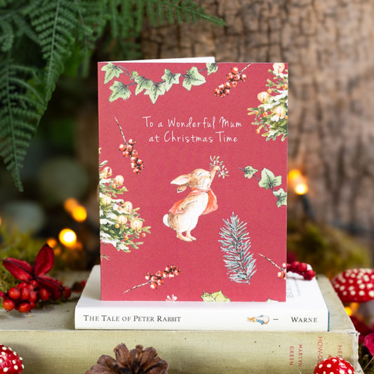 To a Wonderful Mum at Christmas Time Card (Cello-Free) (available for dispatch from August 2025)