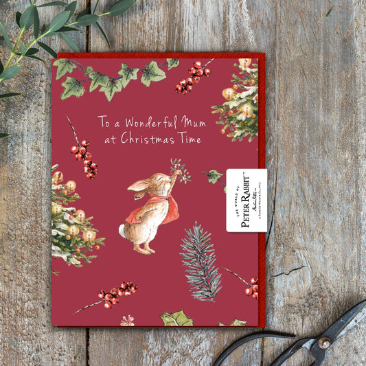 To a Wonderful Mum at Christmas Time Card (Cello-Free) (available for dispatch from August 2025)