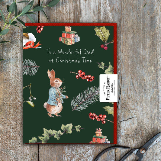 To a Wonderful Dad at Christmas Time Card (Cello-Free) (available for dispatch from August 2025)