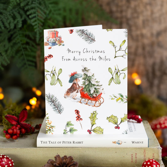 Merry Christmas From Across the Miles Card (Cello-Free) (available for dispatch from August 2025)