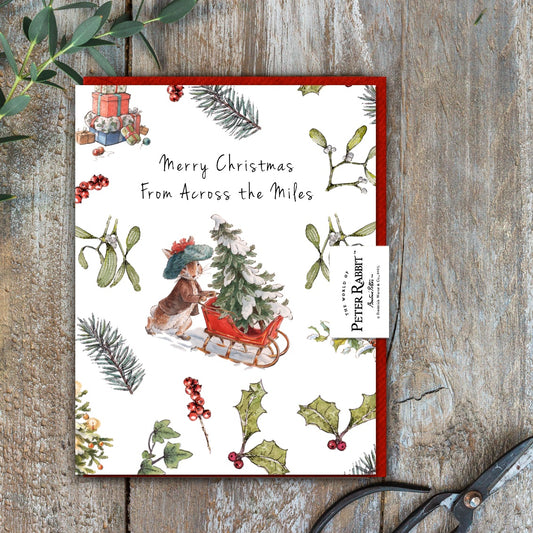 Merry Christmas From Across the Miles Card (Cello-Free) (available for dispatch from August 2025)
