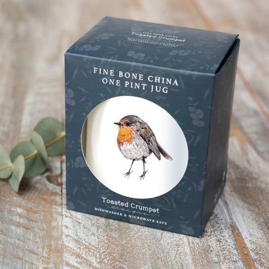 Robin Pint Jug in a Gift Box
