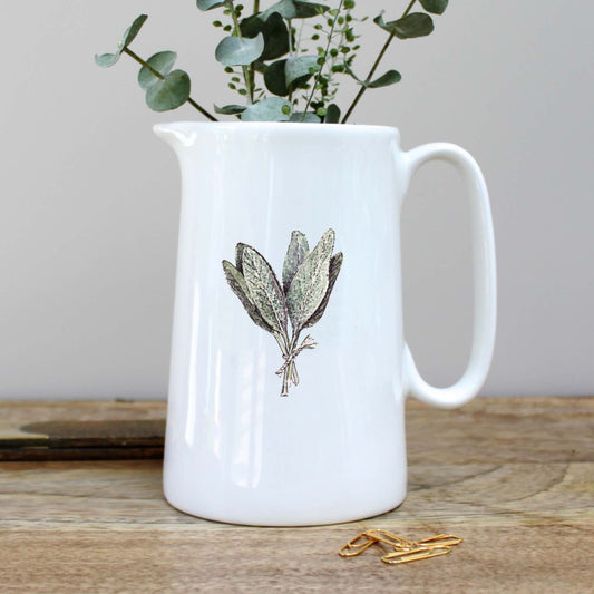 The Kitchen Garden (Sage) Pint Jug in a Gift Box