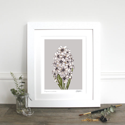Hyacinth 10x12" Mounted Fine Art Print