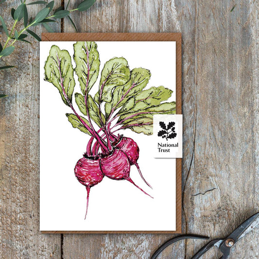 The Kitchen Garden Beetroot Card (Cello-Free)