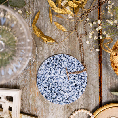 NEW! Chateau (Hydrangea) Round Coaster