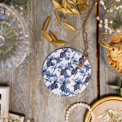 NEW! Chateau (French Lavender) Round Coaster