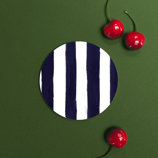 NEW! Liquorice (Stripes) Round Coaster (available for dispatch from August 2026)