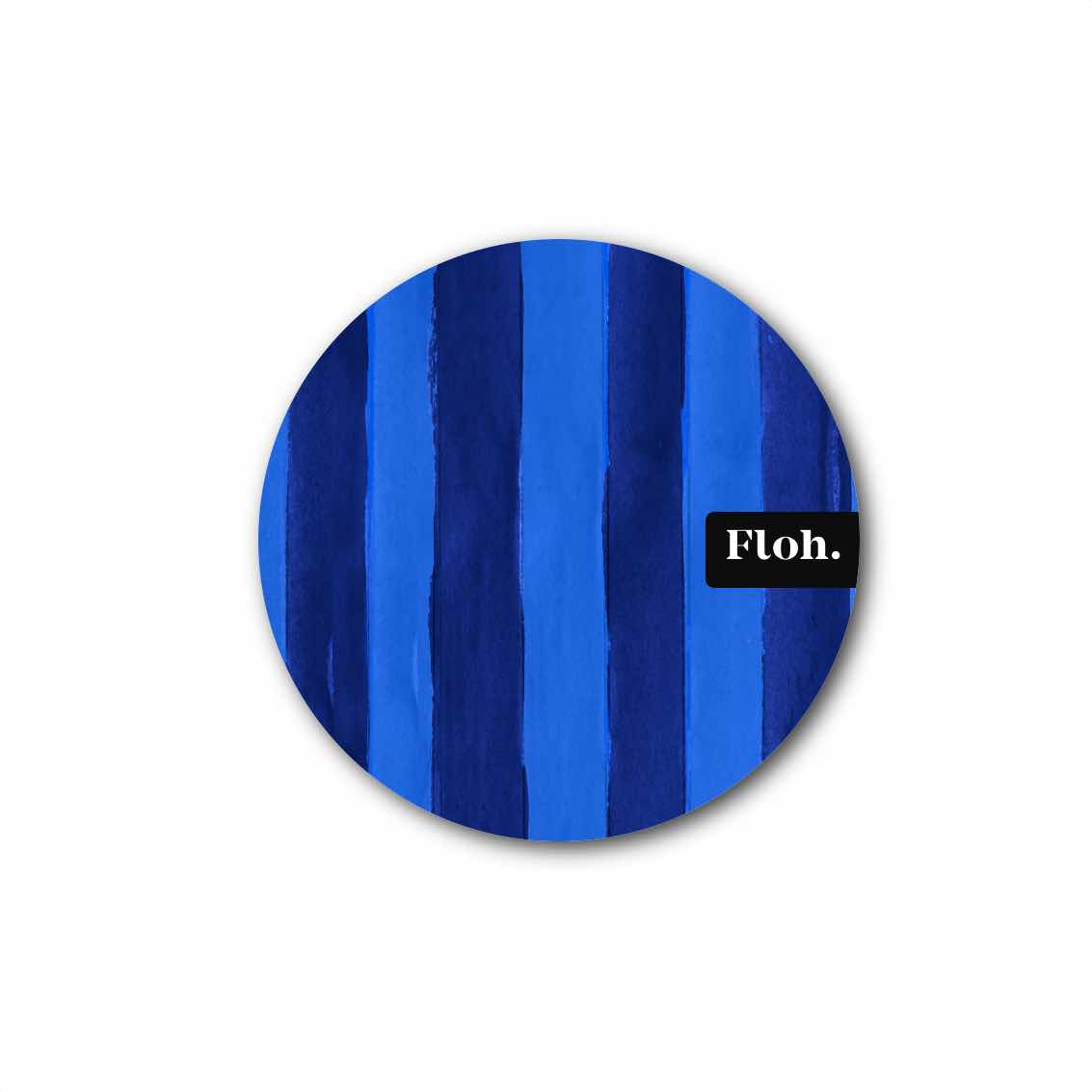 NEW! Midnight & Cobalt Blue (Stripes) Round Coaster (available for dispatch from July 2026)