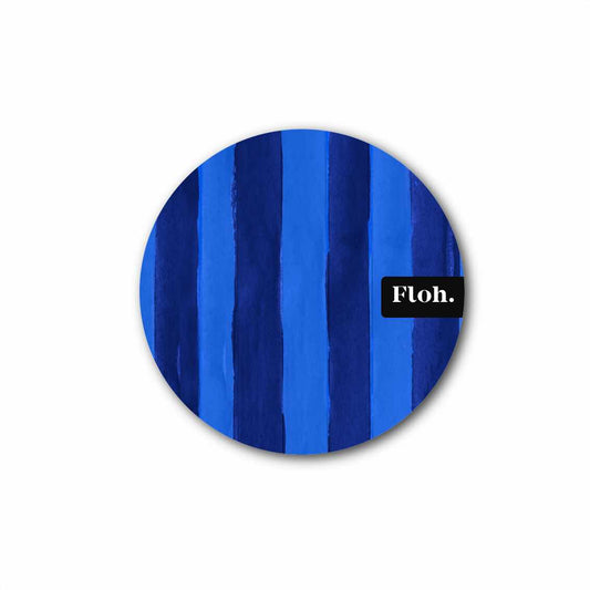 NEW! Midnight & Cobalt Blue (Stripes) Round Coaster (available for dispatch from July 2026)