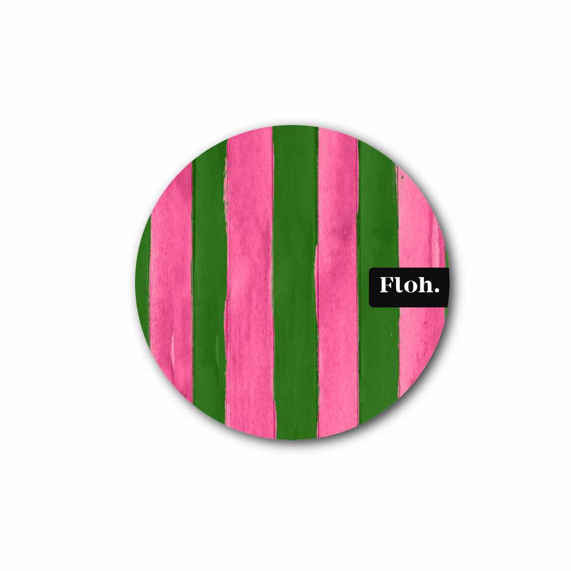 NEW! Watermelon & Kiwi (Stripes) Round Coaster (available for dispatch from July 2026)