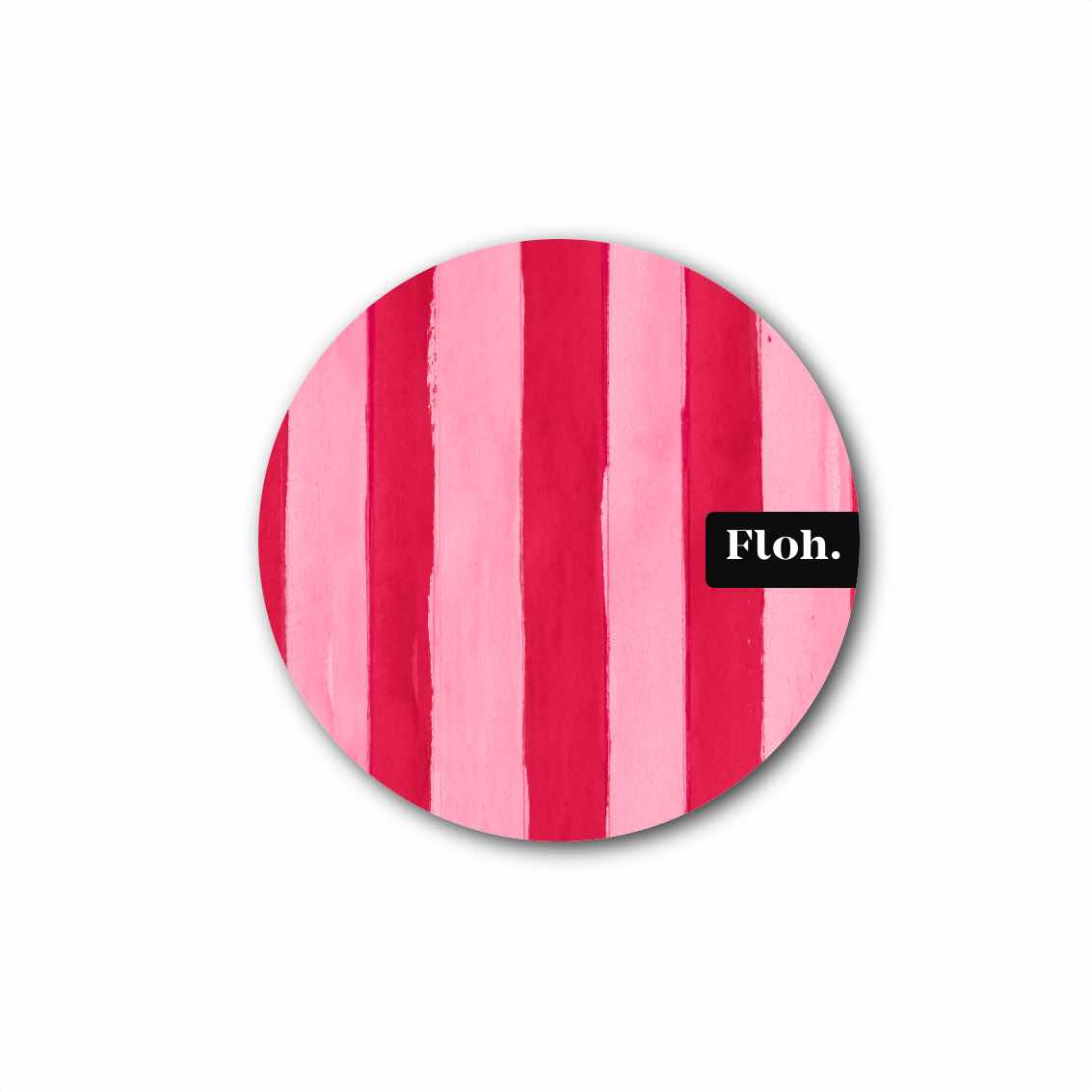NEW! Strawberry Sorbet (Stripes) Round Coaster (available for dispatch from July 2026)