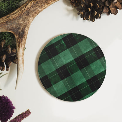 NEW! Highland Moss (Tartan) Round Coaster