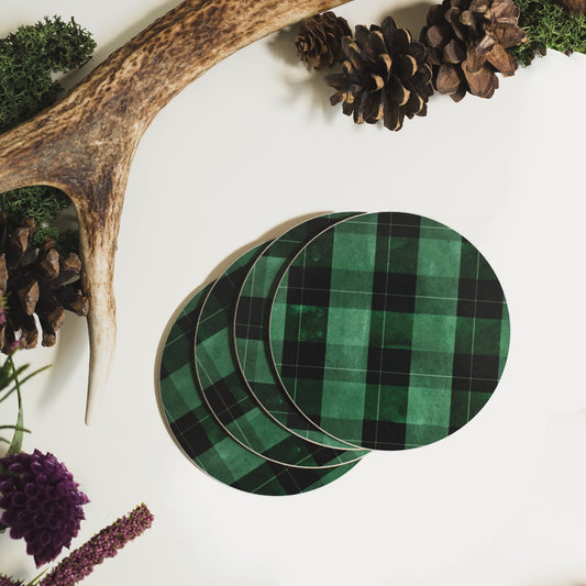 NEW! Highland Moss (Tartan) Round Coaster