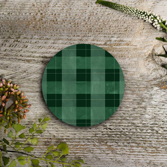 NEW! Highland Moss (Tartan) Round Coaster (available for dispatch from July 2026)