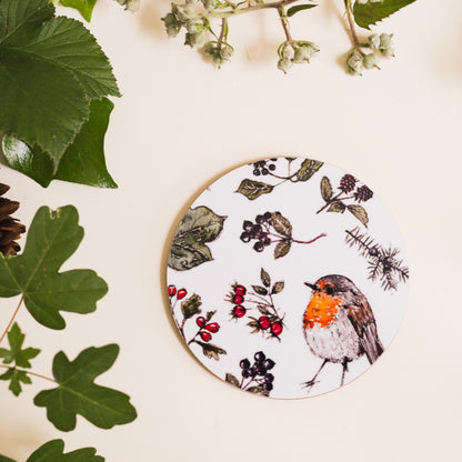 NEW! Hedgerow (Pure) Round Coaster (available for dispatch from August 2026)