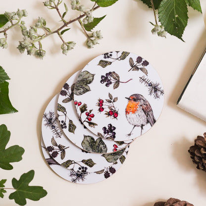 NEW! Hedgerow (Pure) Round Coaster (available for dispatch from August 2026)
