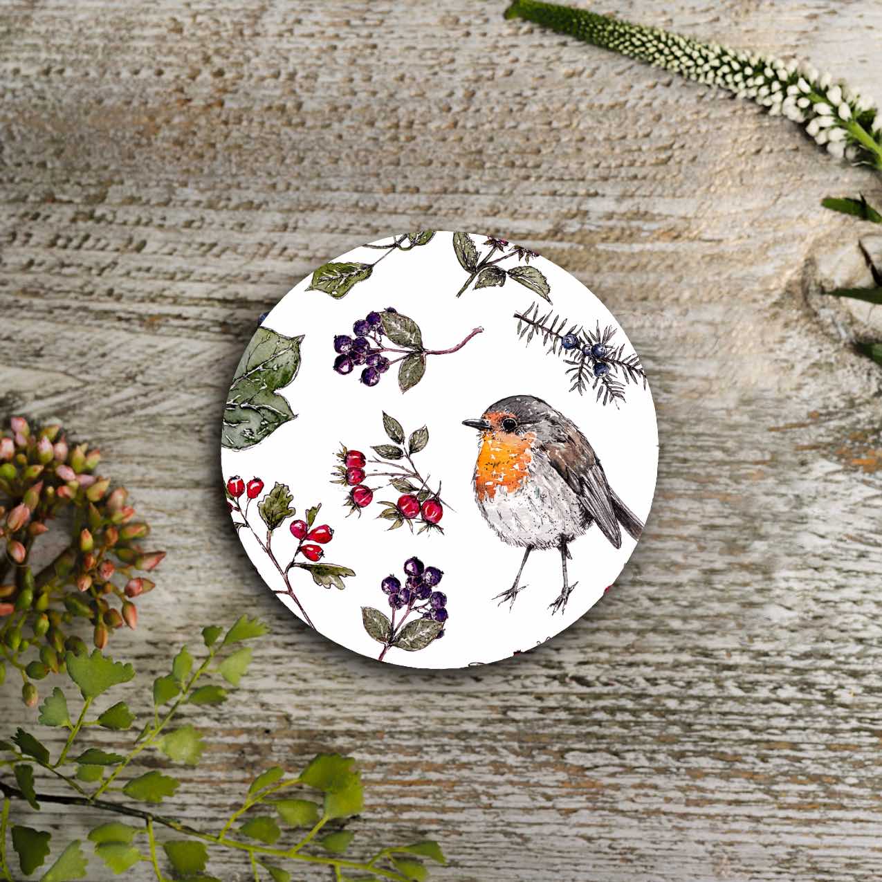 NEW! Hedgerow (Pure) Round Coaster (available for dispatch from August 2026)