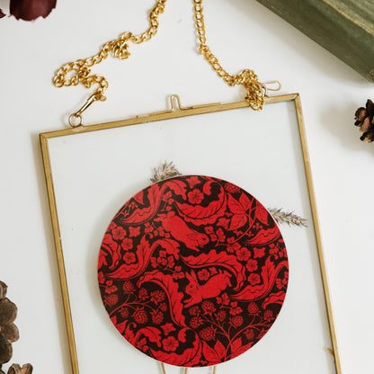 NEW! The Vegetable Thief (Redcurrant) Round Coaster (available for dispatch from August 2026)