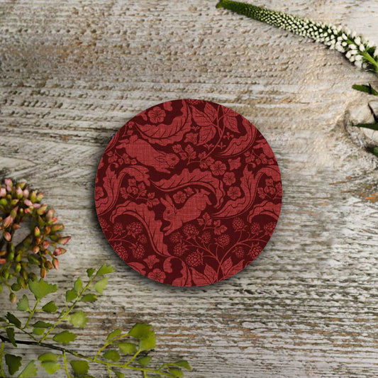 NEW! The Vegetable Thief (Redcurrant) Round Coaster (available for dispatch from August 2026)