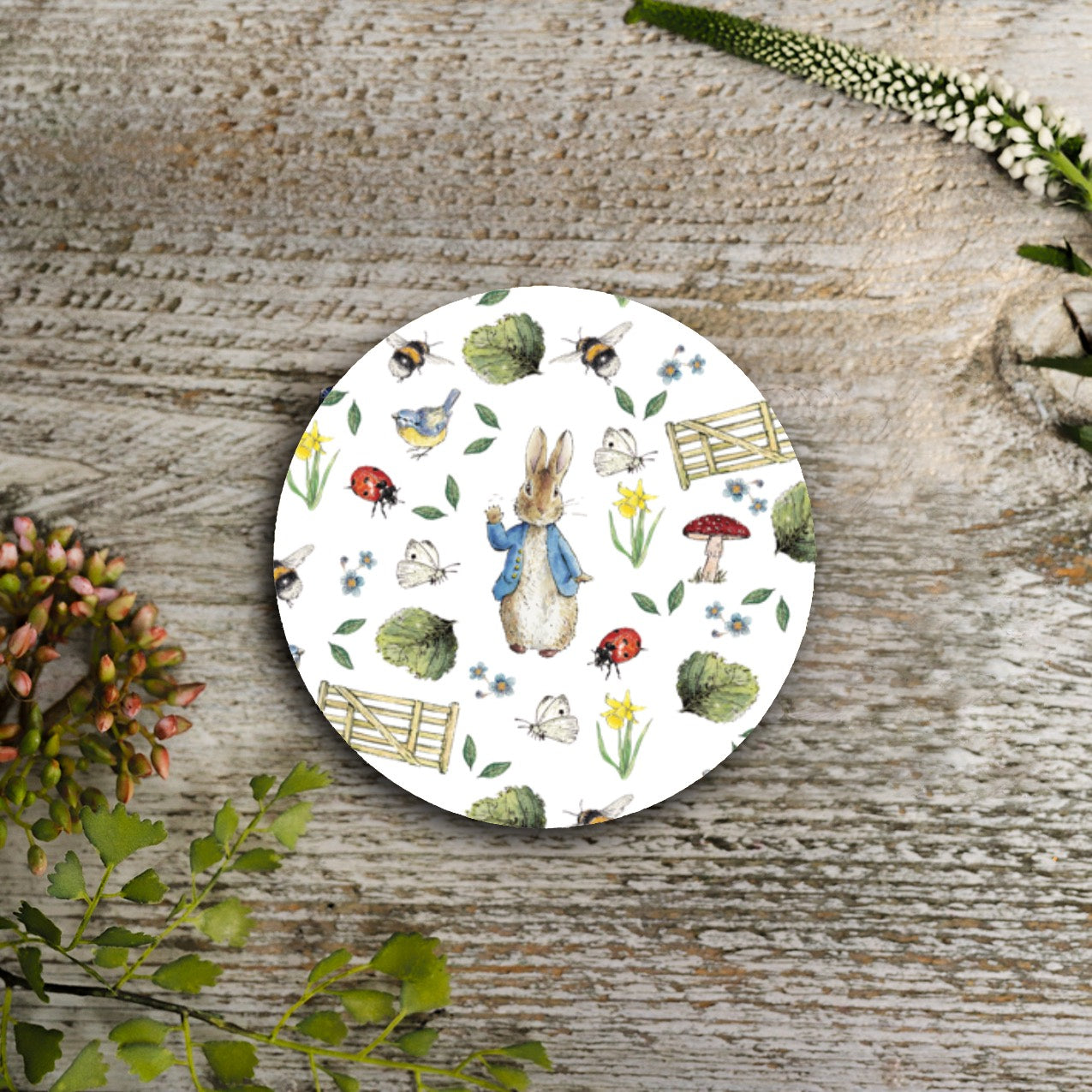 NEW! Peter Rabbit "Fresh Meadow Breeze" Round Coaster (available for dispatch from August 2026)