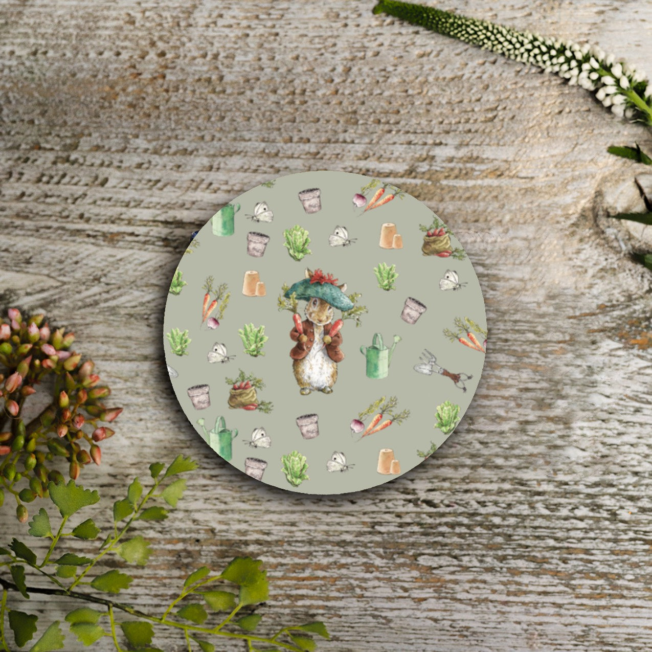 NEW! Benjamin Bunny "The Vegetable Patch" Round Coaster (available for dispatch from August 2026)