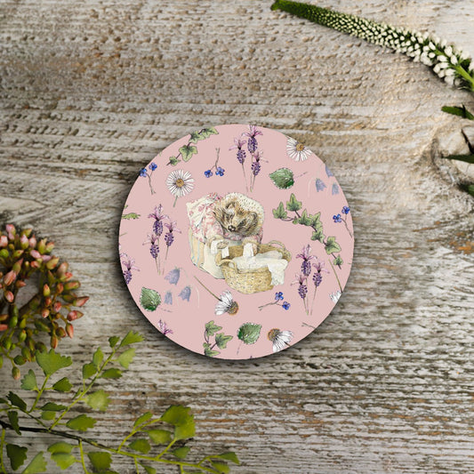 NEW! Mrs. Tiggy Winkle "Lavender & Linens" Round Coaster (available for dispatch from August 2026)