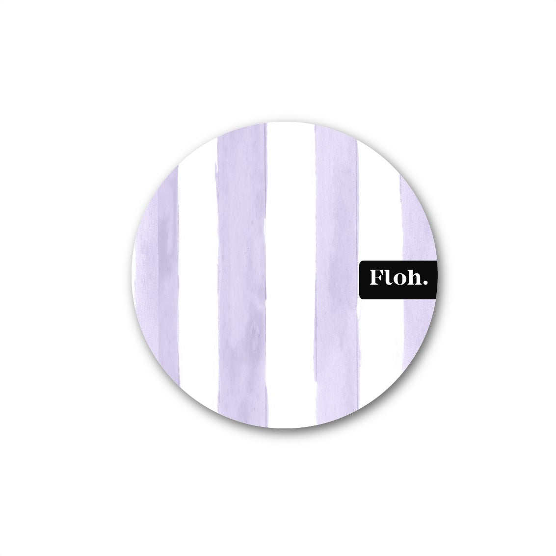 NEW! Lavender (Stripes) Round Coaster (available for dispatch from January 2027)