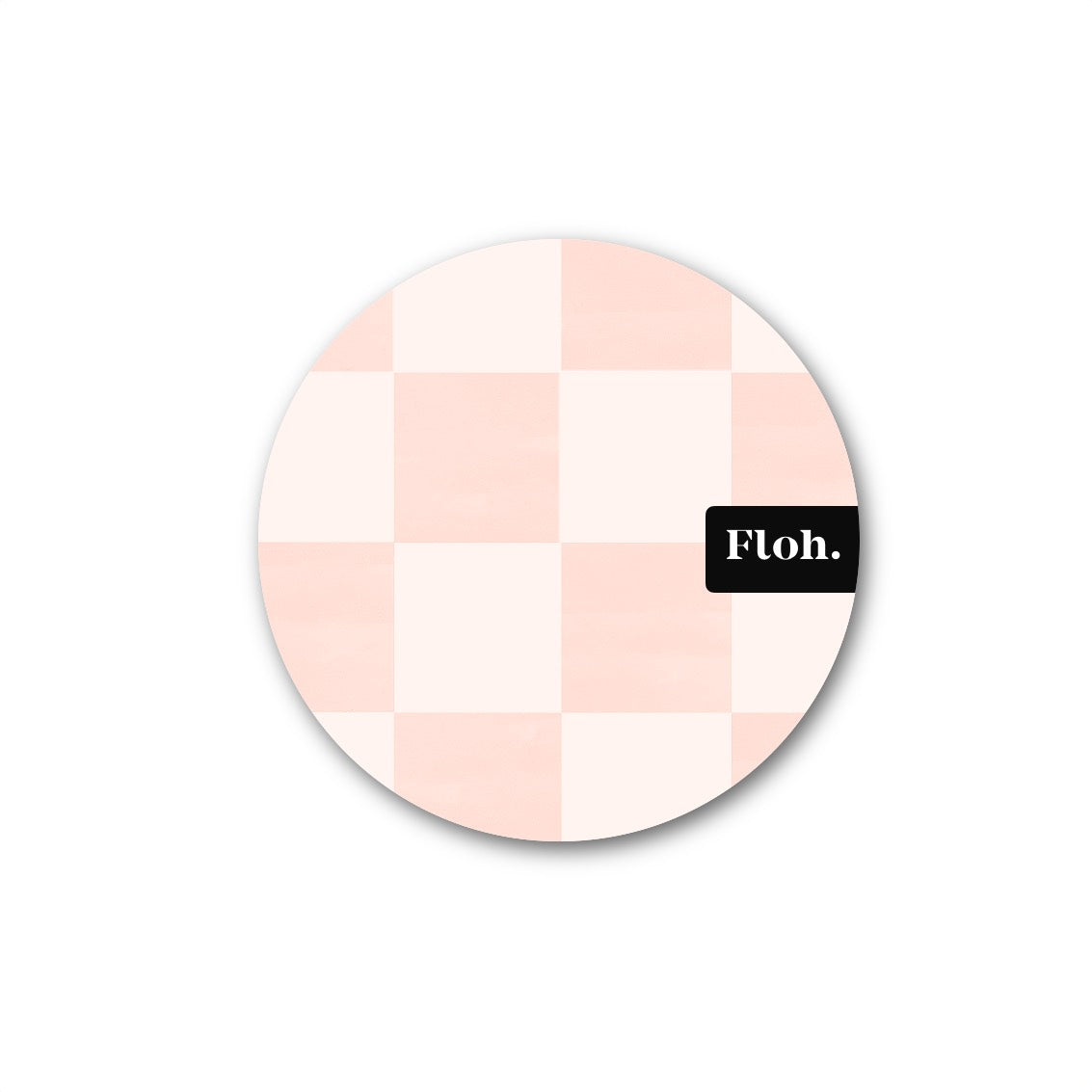 NEW! Elderflower (Checkerboard) Round Coaster (available for dispatch from January 2027)
