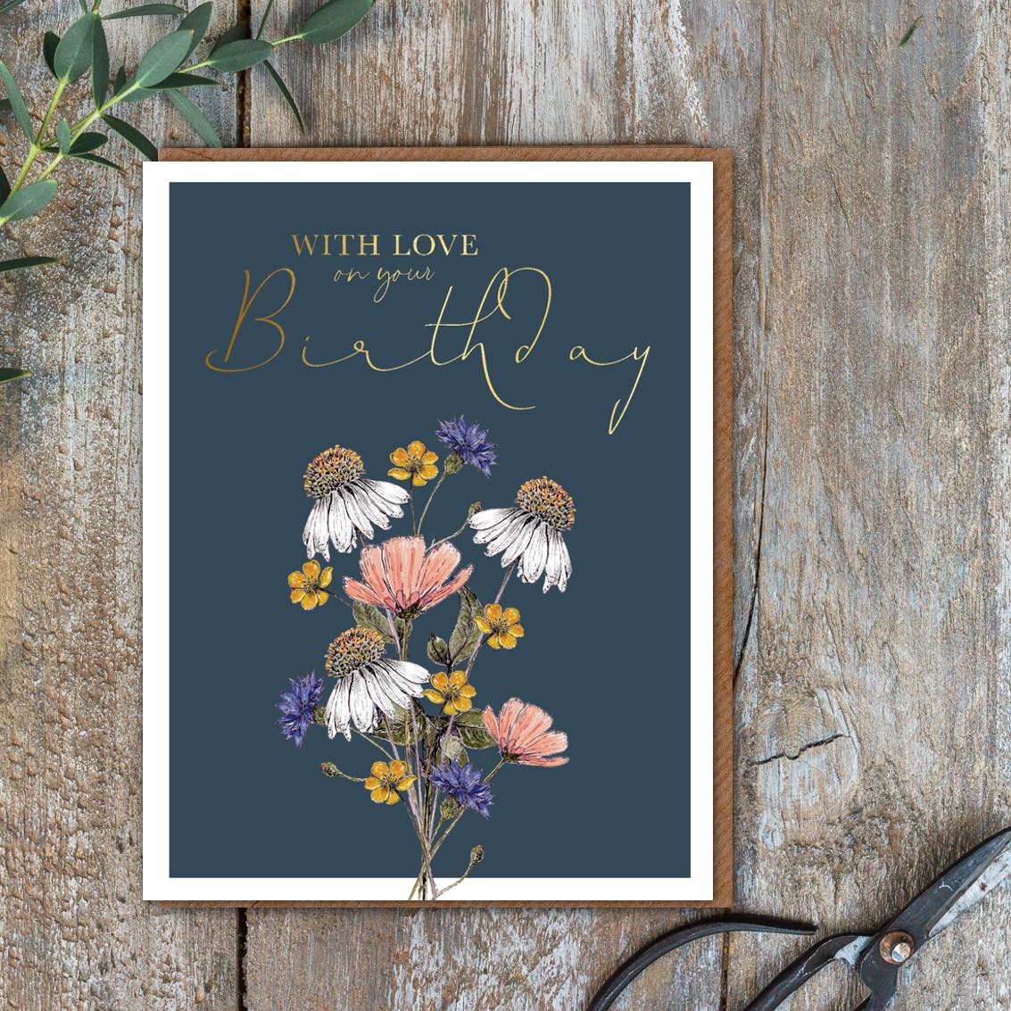 With Love on your Birthday Card (Cello-Free)