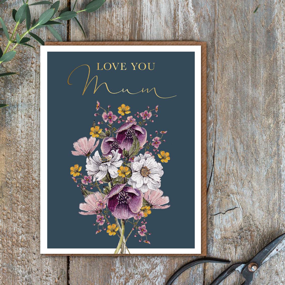 Love you Mum Card (Cello-Free)