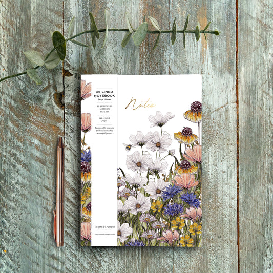 The Regency Gardens (Peaches & Cream Pure) A5 Chunky Notebook