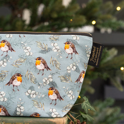 Robin & Eucalyptus (Blue) Wash Bag