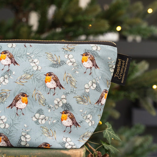 Robin & Eucalyptus (Blue) Wash Bag