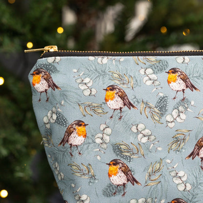 Robin & Eucalyptus (Blue) Wash Bag