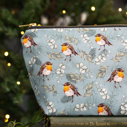 Robin & Eucalyptus (Blue) Wash Bag