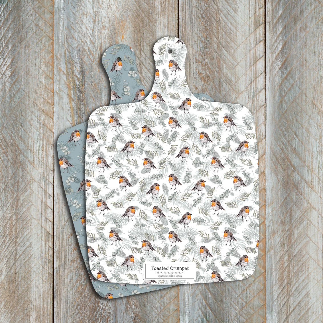 Robin & Eucalyptus Large Double Sided Chopping Board