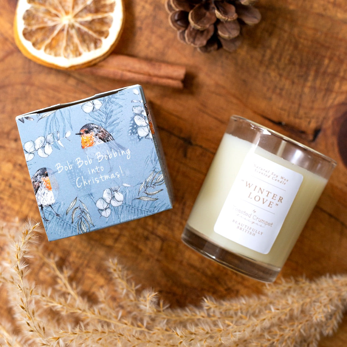 Robin (Winter Love) Mini Votive Boxed Candle