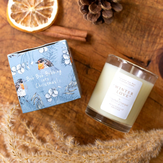 Robin (Winter Love) Mini Votive Boxed Candle