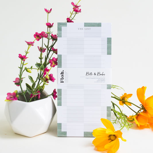 NEW! Matcha (Checkerboard) Magnetic Shopping List