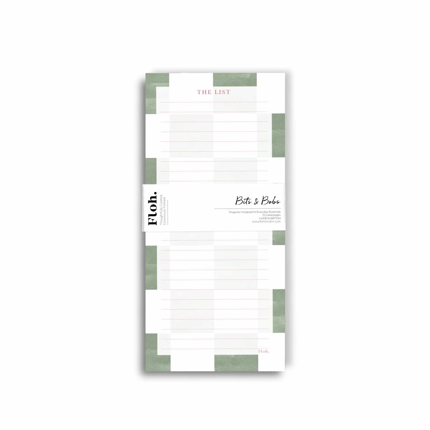 NEW! Matcha (Checkerboard) Magnetic Shopping List (available for dispatch from May 2026)
