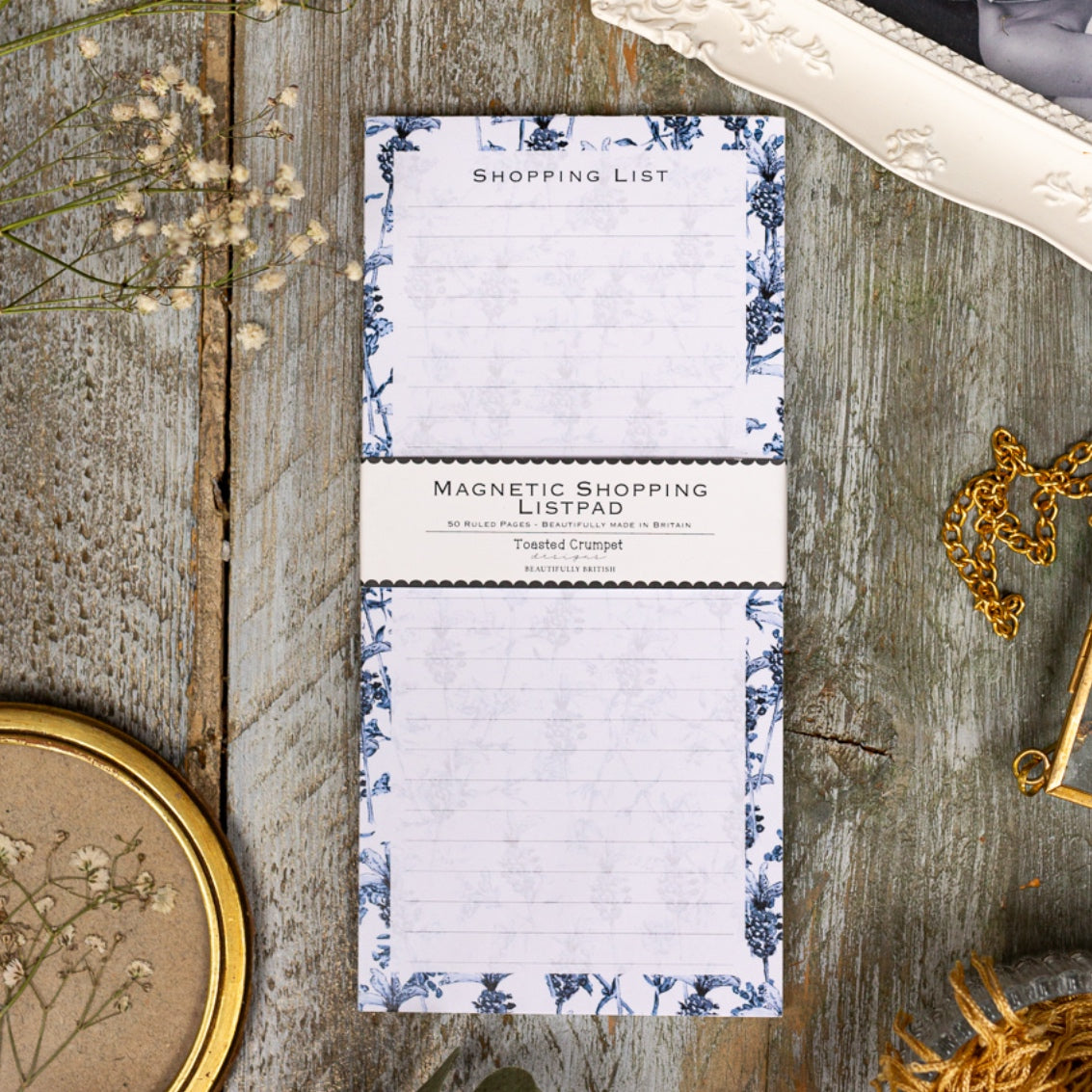 NEW! Chateau (French Lavender) Magnetic Shopping List