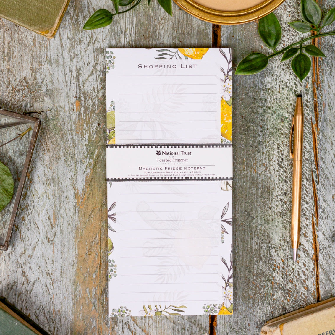 NEW! Lemon (Pure) Magnetic Shopping List