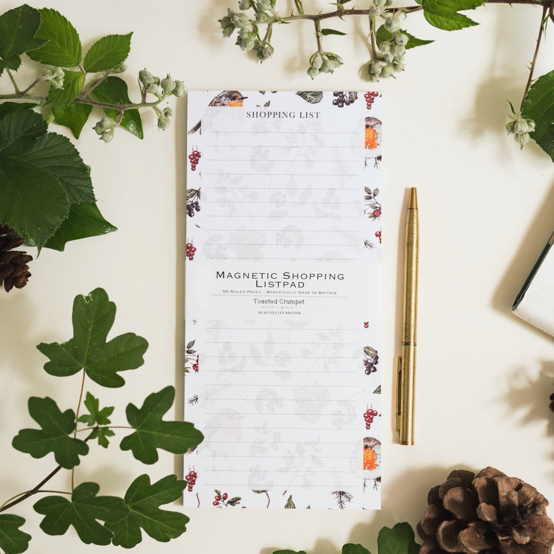 NEW! Hedgerow (Pure) Magnetic Shopping List (available for dispatch from August 2026)