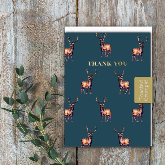 Thank You (Stag Noir) Set of 6 Cards